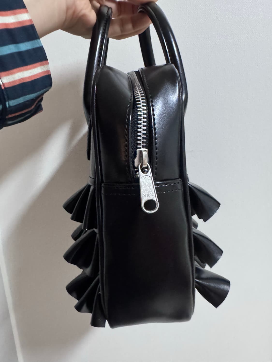 꼼데 가르송 걸 프릴 블랙백 상품이미지3