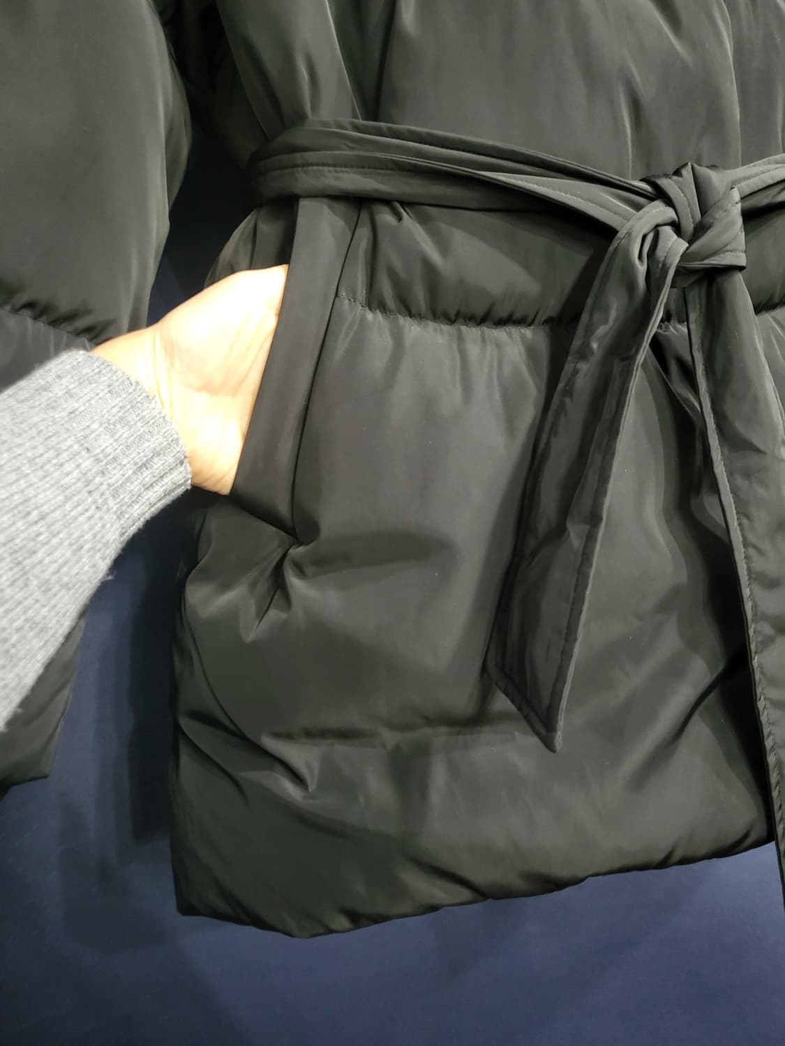 구스다운 벨티드 패딩 상품이미지5