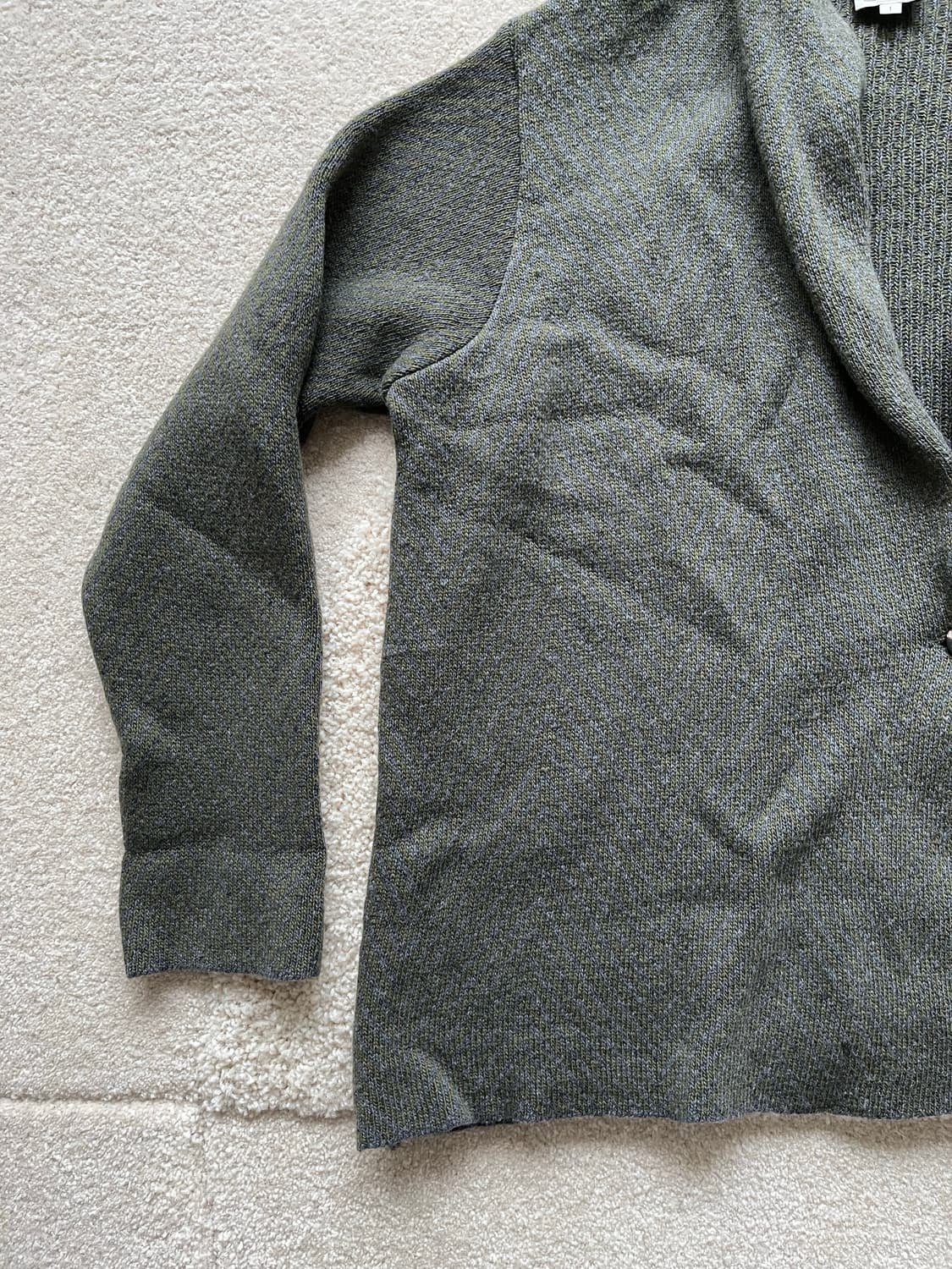 아틀리에 프란세 드 콩페시옹 캐시미어 숄카라 가디건 (100) 상품이미지6