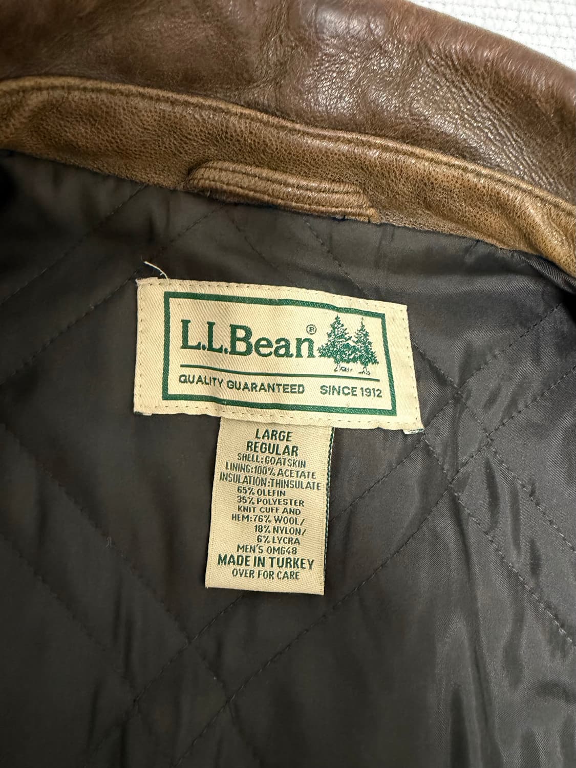 [XL] LL bean A-2 플라이트 가죽자켓 상품이미지2
