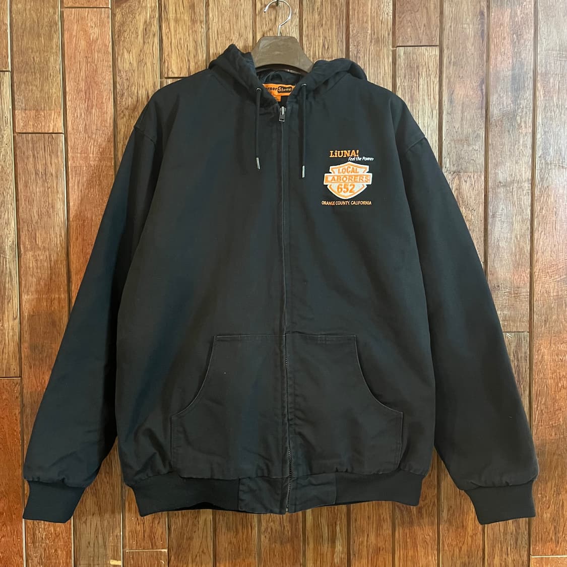 USA VINTAGE 블랙 액티브 워크 후드 자켓 상품이미지1