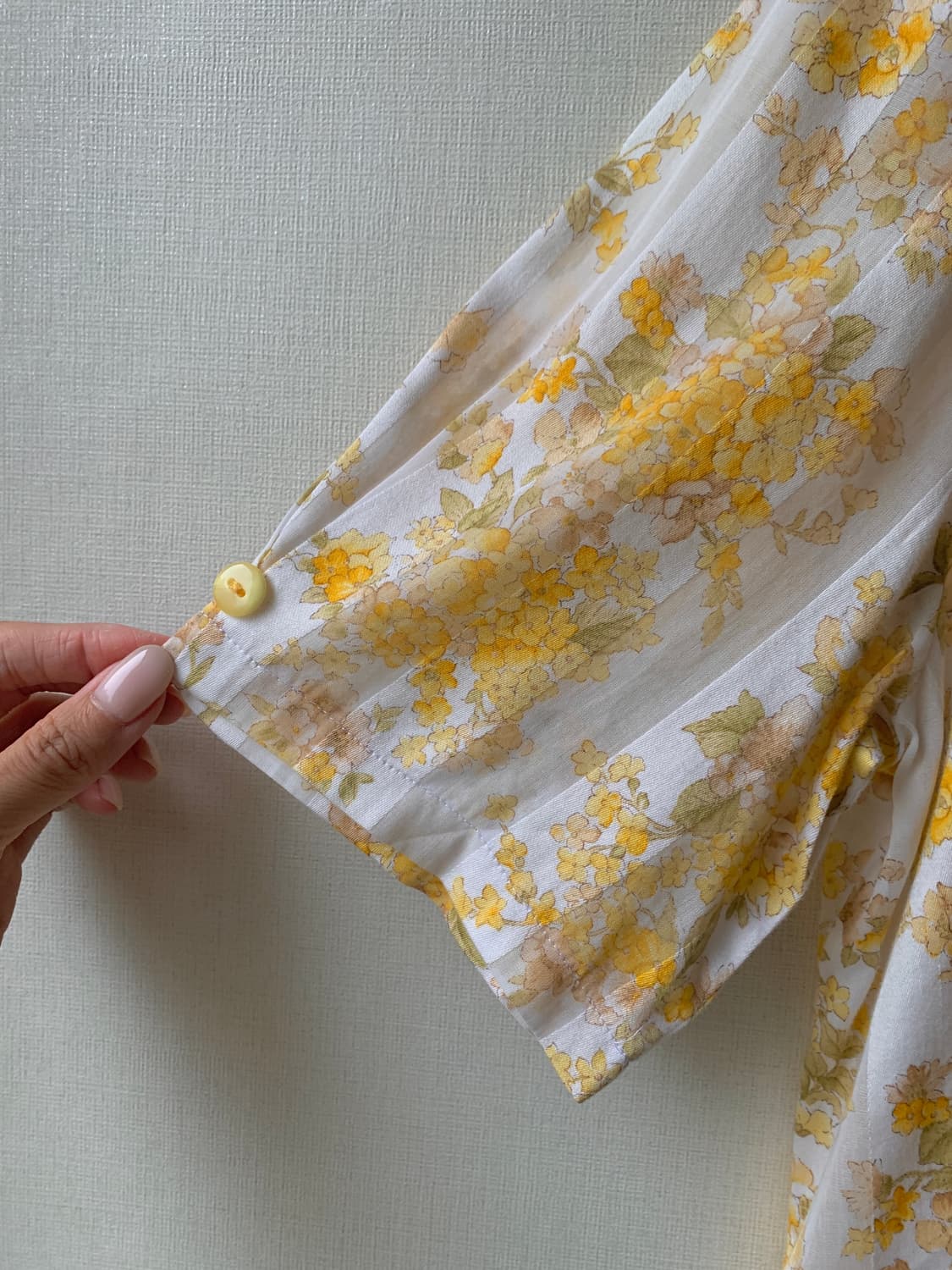 {Lalache} yellow floral vintage blouse 상품이미지4