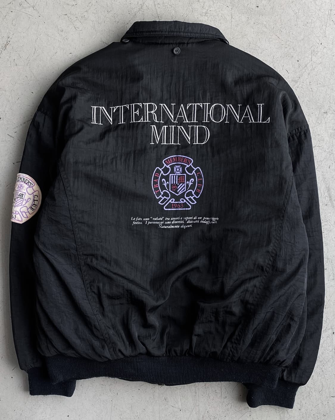 맨즈 클럽 90‘s 인터네셔널 마인드 나일론 봄버 자켓 상품이미지6
