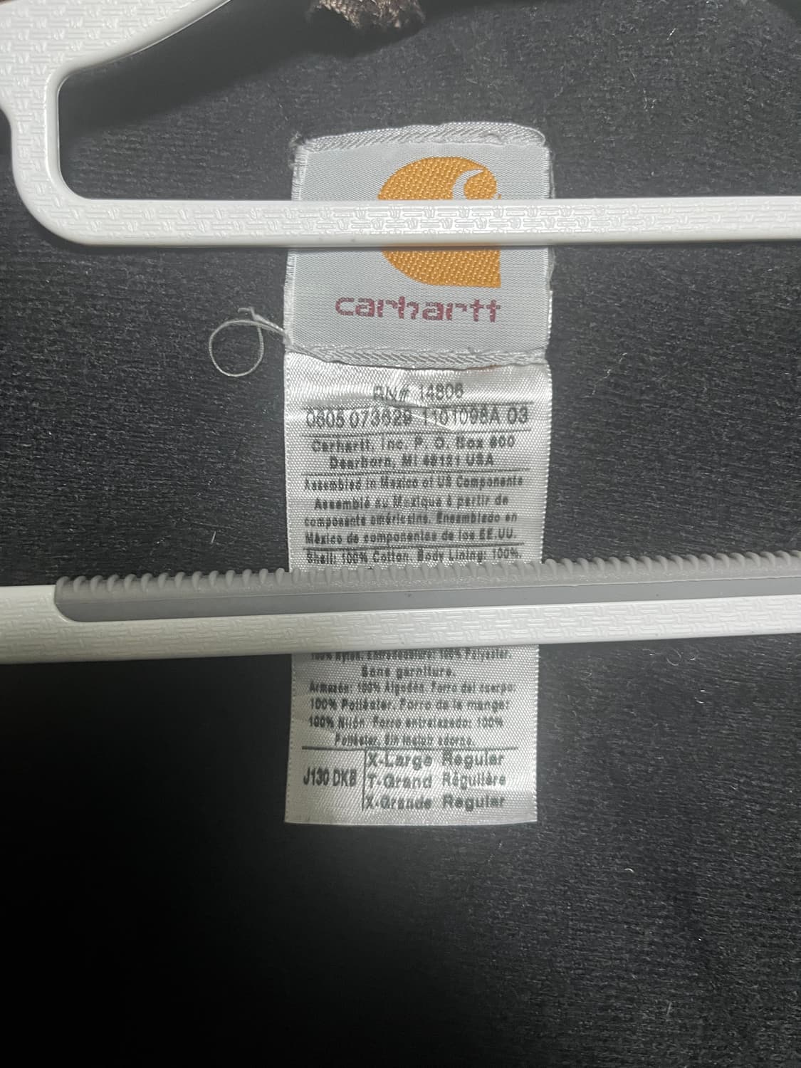 칼하트 액티브 j130 dkb xl 상품이미지5