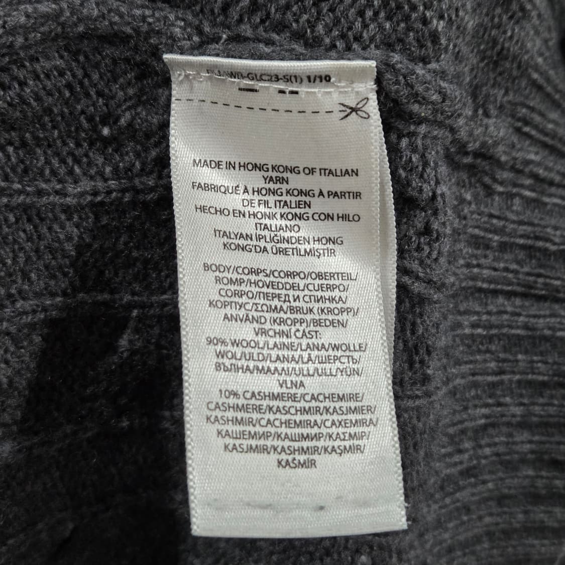 폴로랄프로렌 울 캐시미어 케이블 니트 XL 상품이미지4