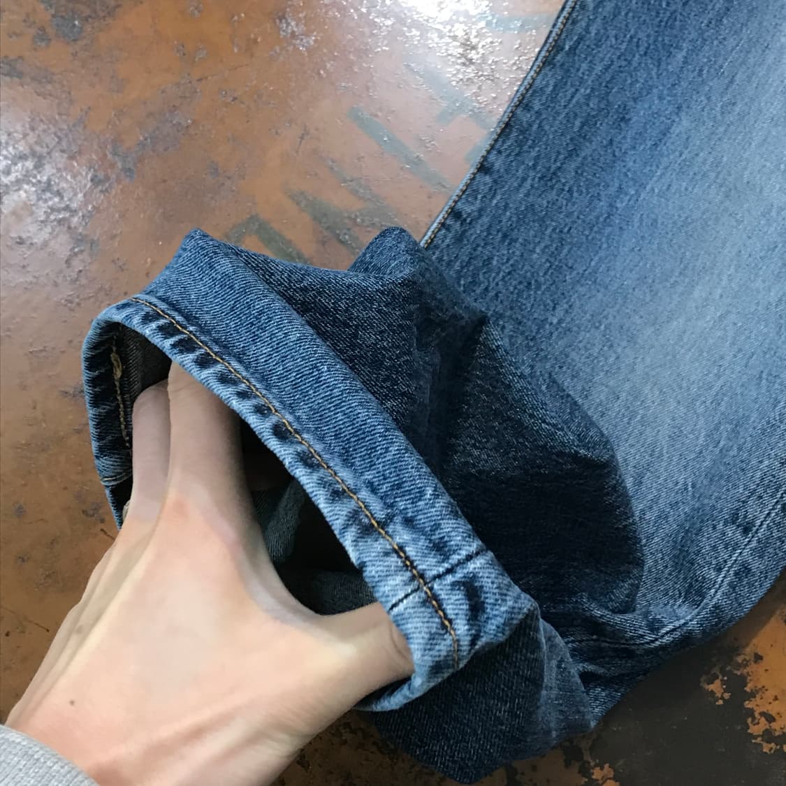 리바이스 501 다크 중청 데님 팬츠 허리 37 사이즈  상품이미지6