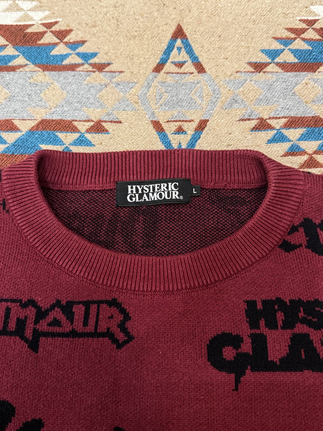 [L] 히스테릭글래머 로고 니트 스웨터 상품이미지2