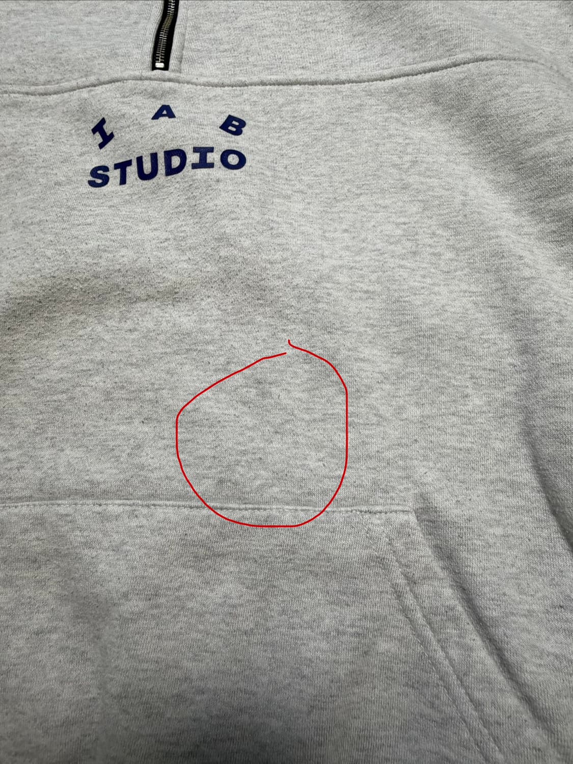 IAB Studio 하프집업 라이트그레이 L 상품이미지7