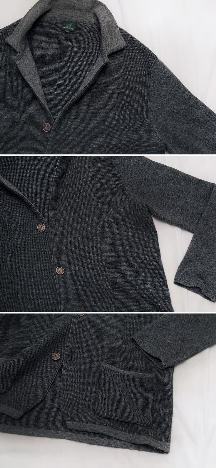 헨리코튼 버튼 클래식 홈스펀 울니트 가디건 자켓 (100-105) 상품이미지8