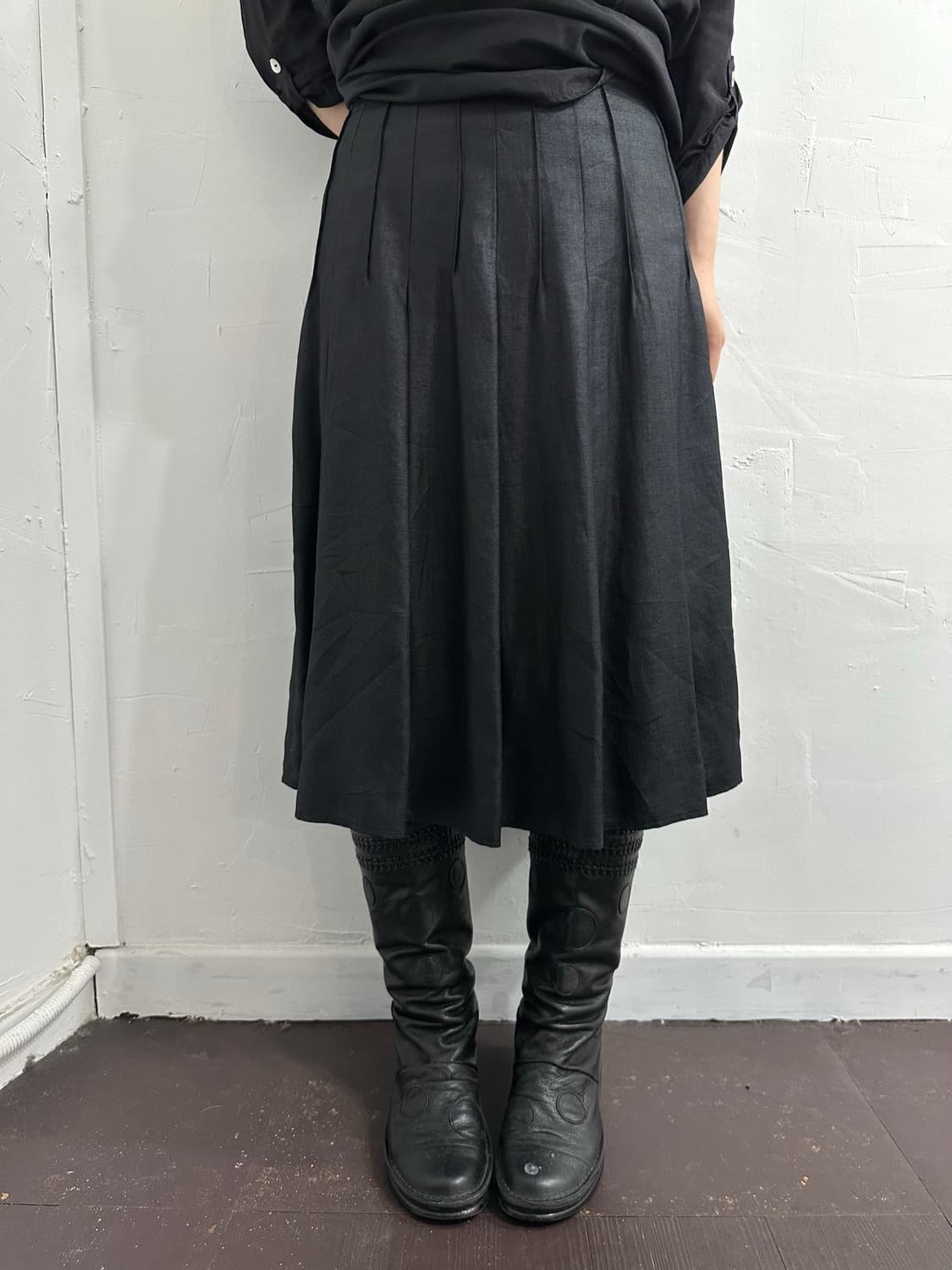 emma james pleats midi skirt 상품이미지3