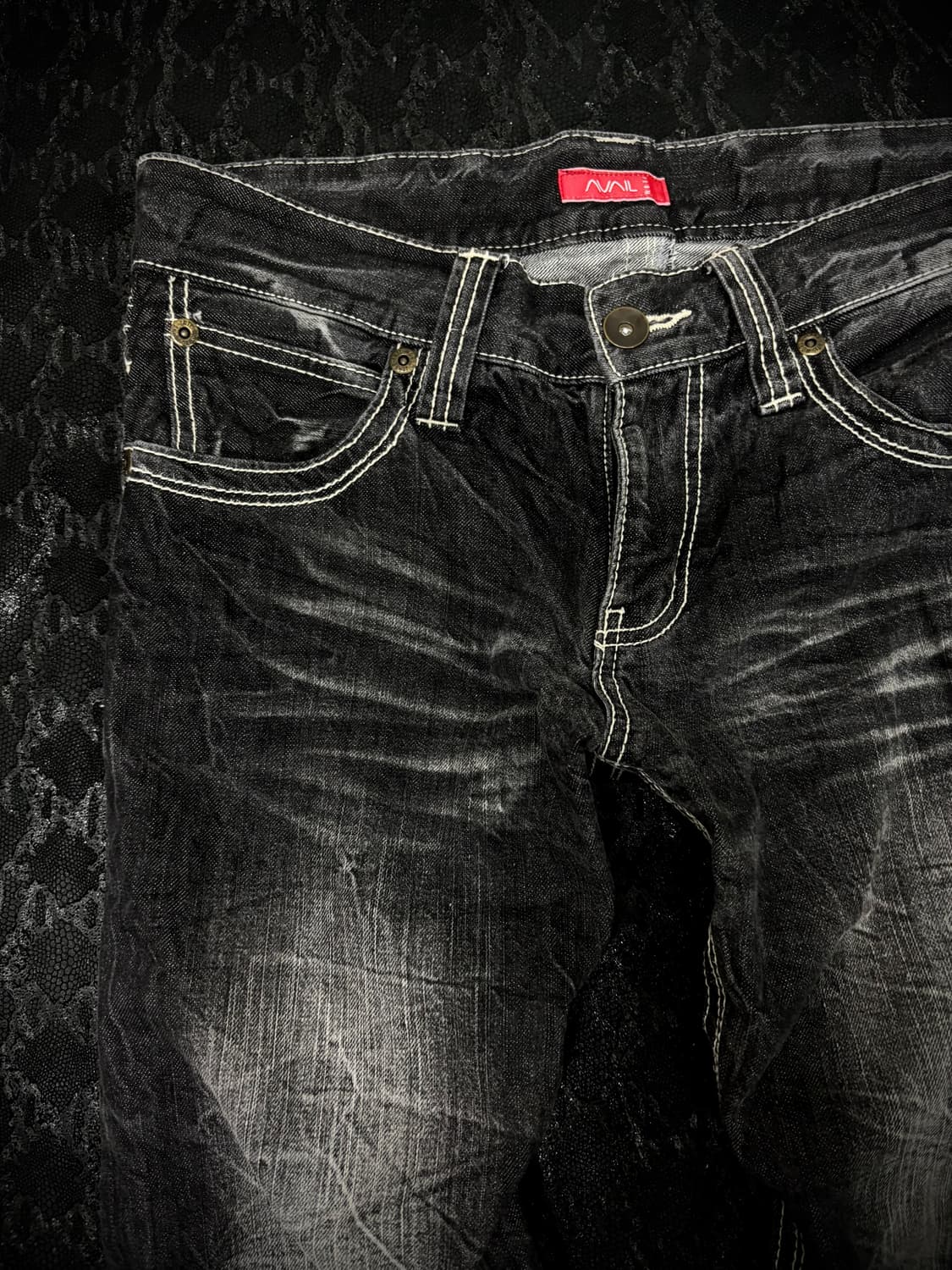 “AVAIL” Y2K Crack Washing Pants 상품이미지4