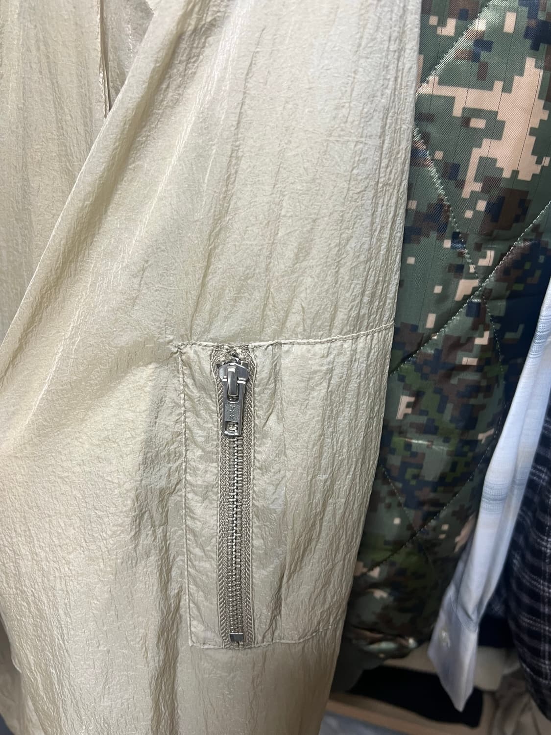 폴리테루 핸드 다이드 파카 베이지 3 상품이미지7