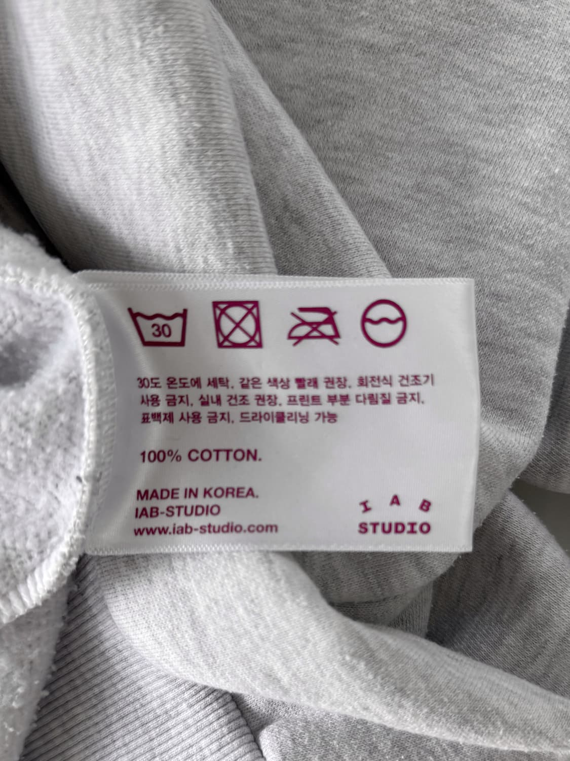 아이앱스튜디오 오버핏 하프 집 풀오버 스웻셔츠  상품이미지8