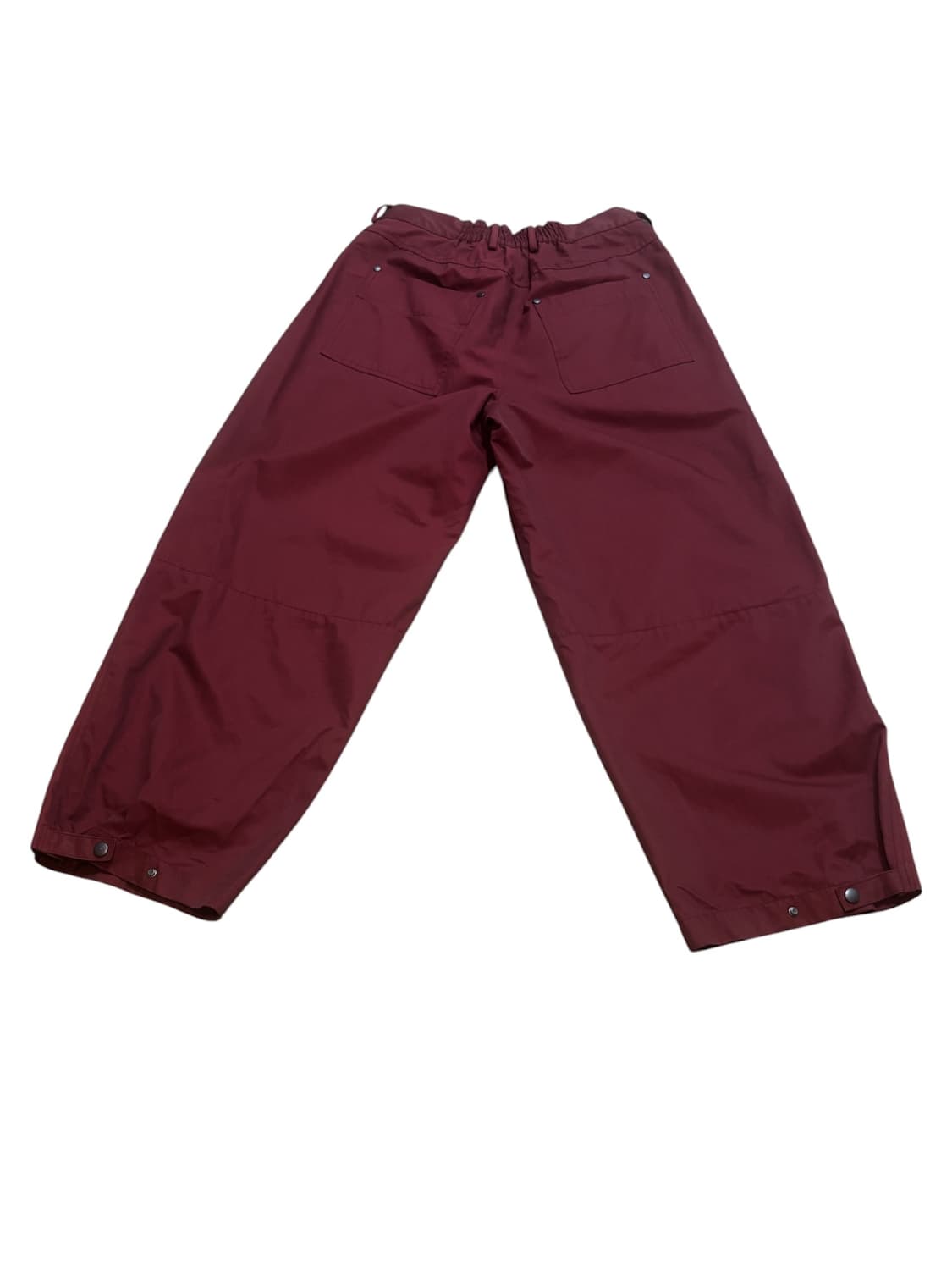 알렌느(Haleine) 스터드 & 카펜터 디테일 버건디 팬츠 상품이미지2