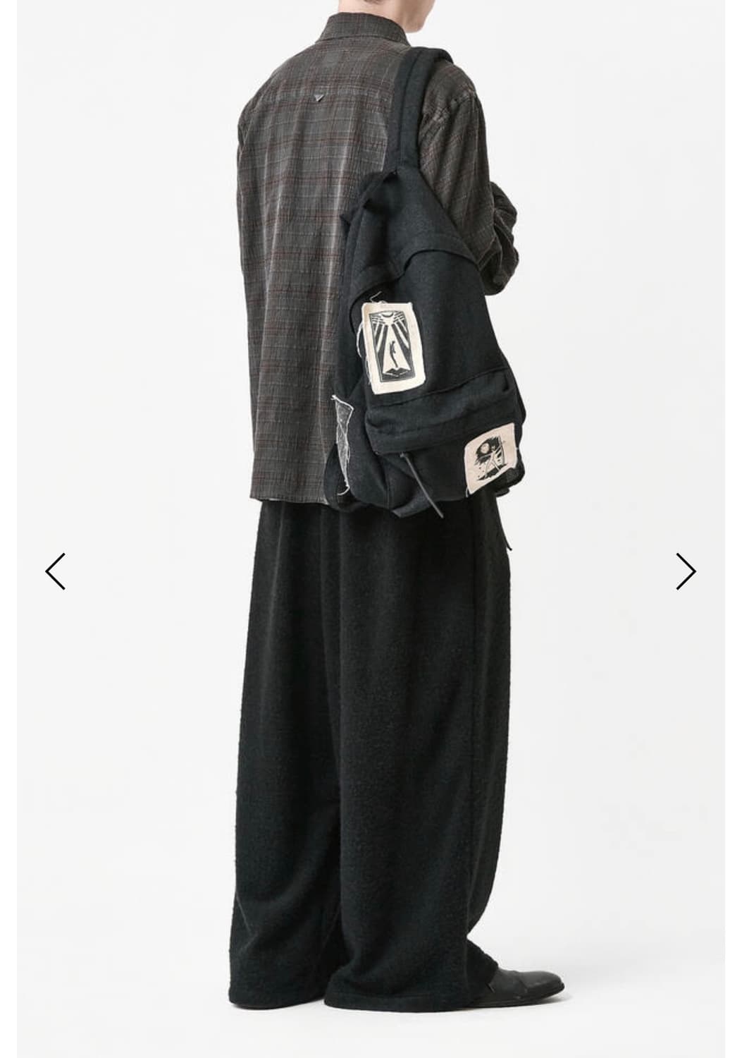 이얼즈어고 빈티지 보일드 울 백팩 멜란지 차콜 상품이미지2