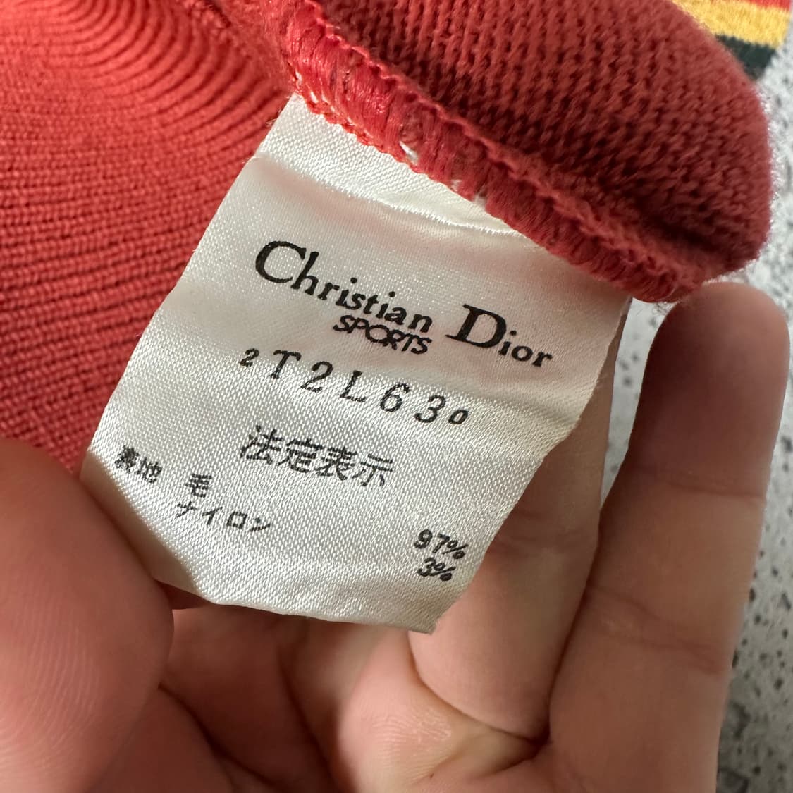 ✨ (바배) 크리스찬 디올 스포츠 브이넥 울 니트  상품이미지4