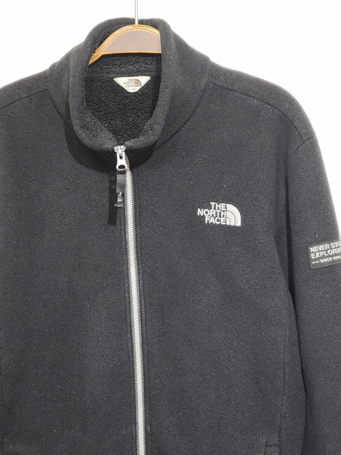 (L) 노스페이스 플리스 점퍼 블랙 안감털 후리스 자켓  상품이미지2
