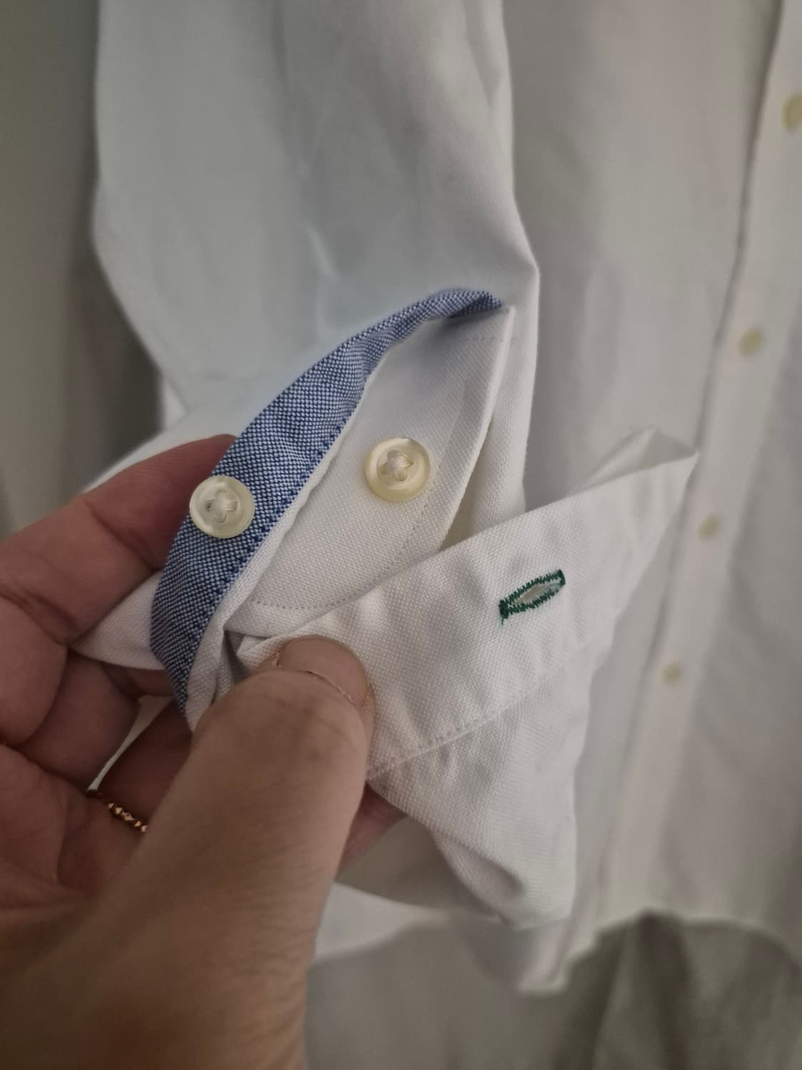 타미 힐피거 화이트 옥스포드 셔츠 (남녀공용) 상품이미지3