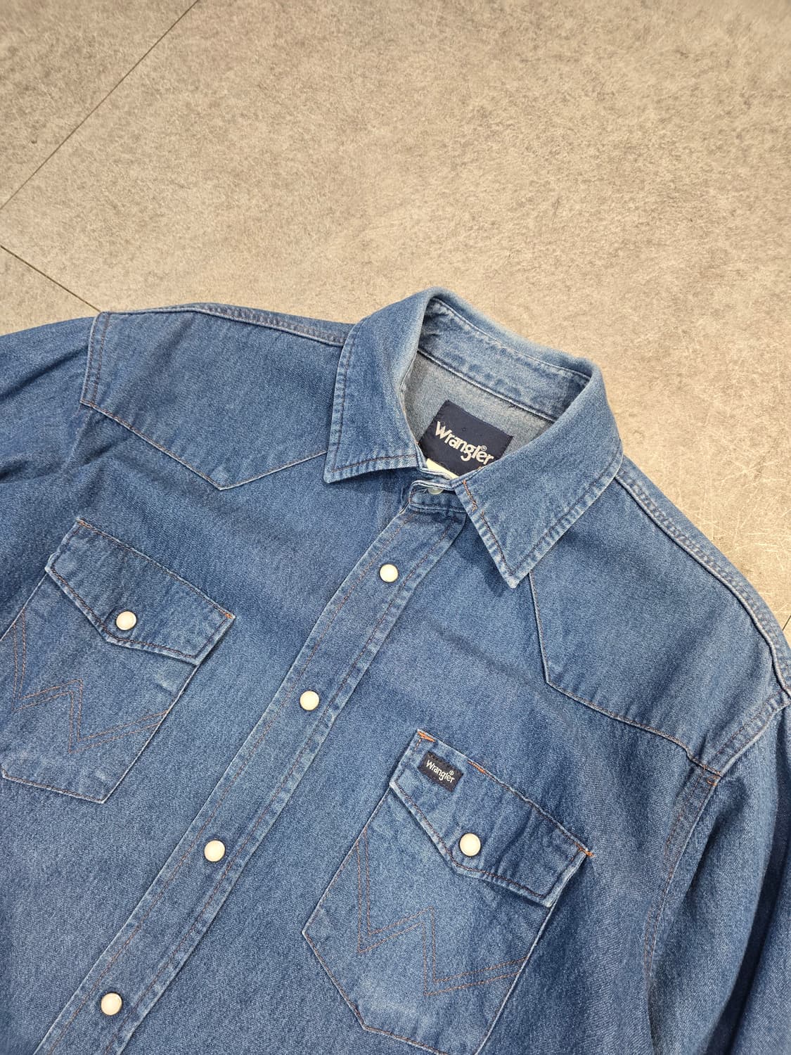 WRANGLER 웨스턴 데님 셔츠 상품이미지5