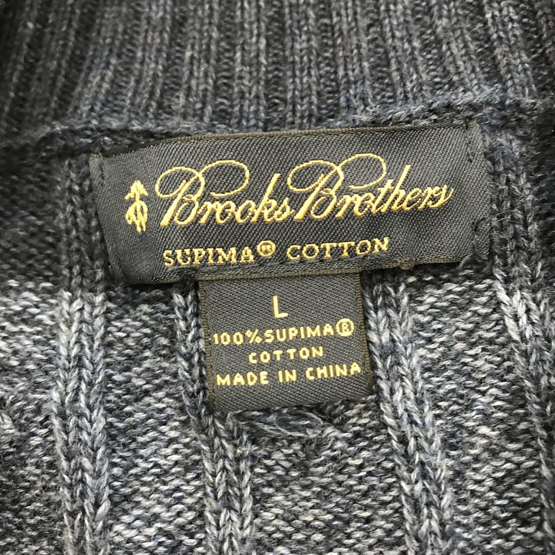 브룩스브라더스 숄카라 케이블 수피카코튼 니트 [L] 상품이미지4