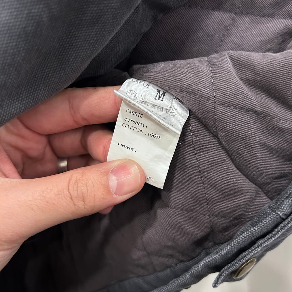 라퍼지스토어 이너퀼팅 코듀로이 카라 워크자켓 상품이미지4