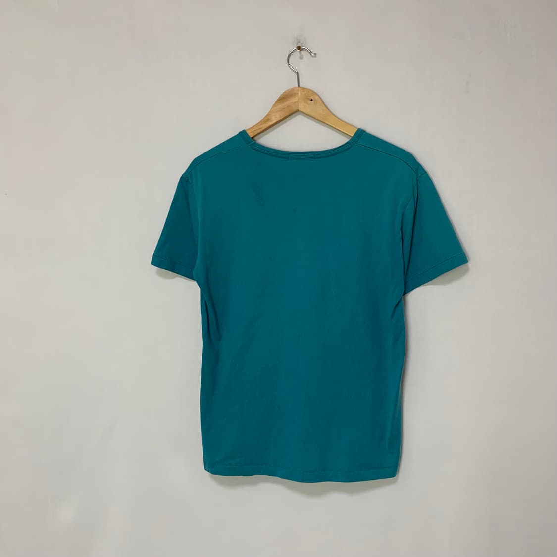 버버리 블랙라벨 프린팅 브이넥 빈티지 반팔 티셔츠 블루그린 2 사이즈 상품이미지5