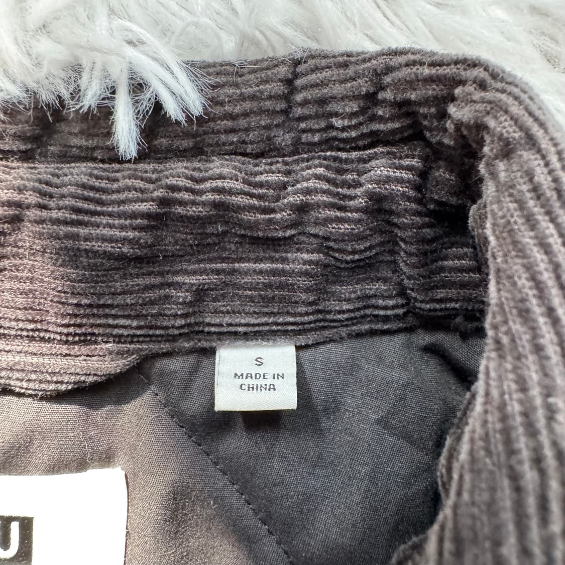 UNIQLO U 일본빈티지 코듀로이 패디드 블루종 유니클로u 벨벳 s 상품이미지5