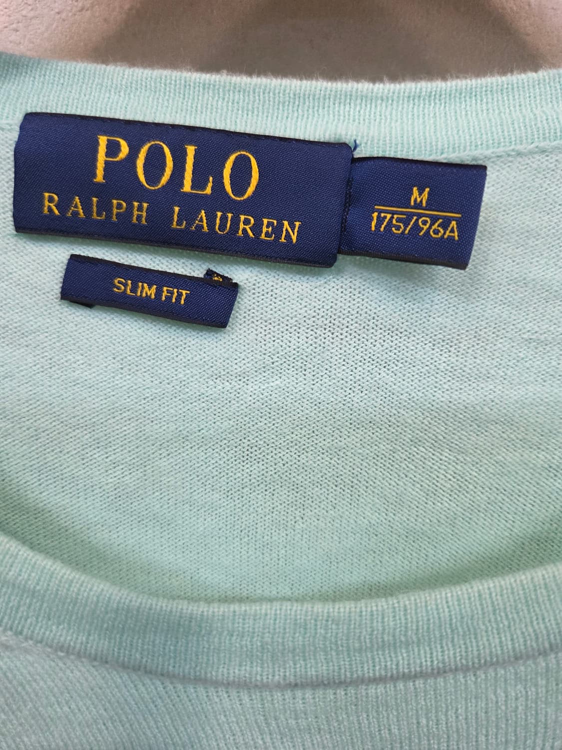 폴로랄프로렌 니트 긴팔 m 슬림 민트색  상품이미지3
