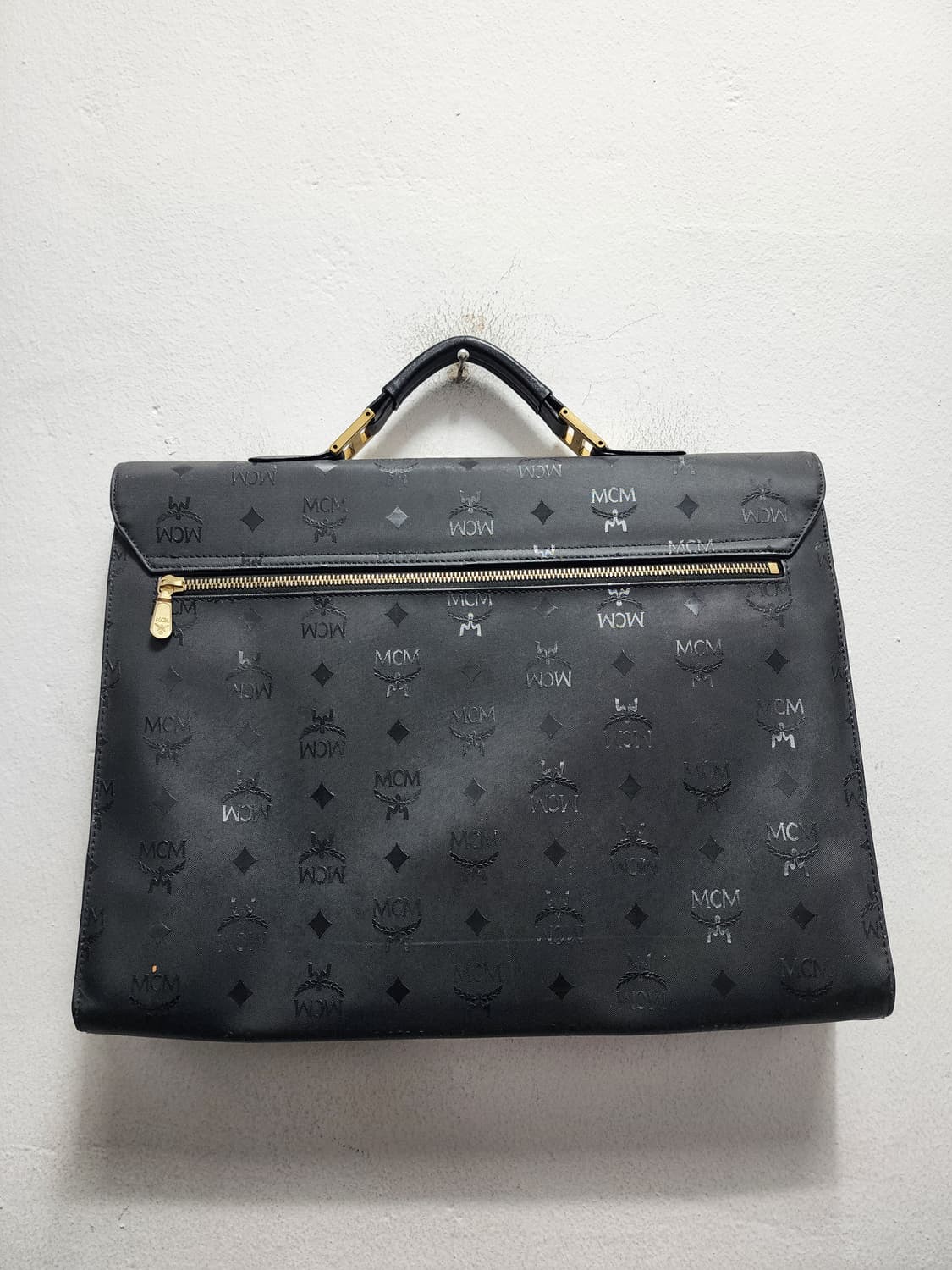 MCM 독일생산 80s 금장로고 서류가방 상품이미지2