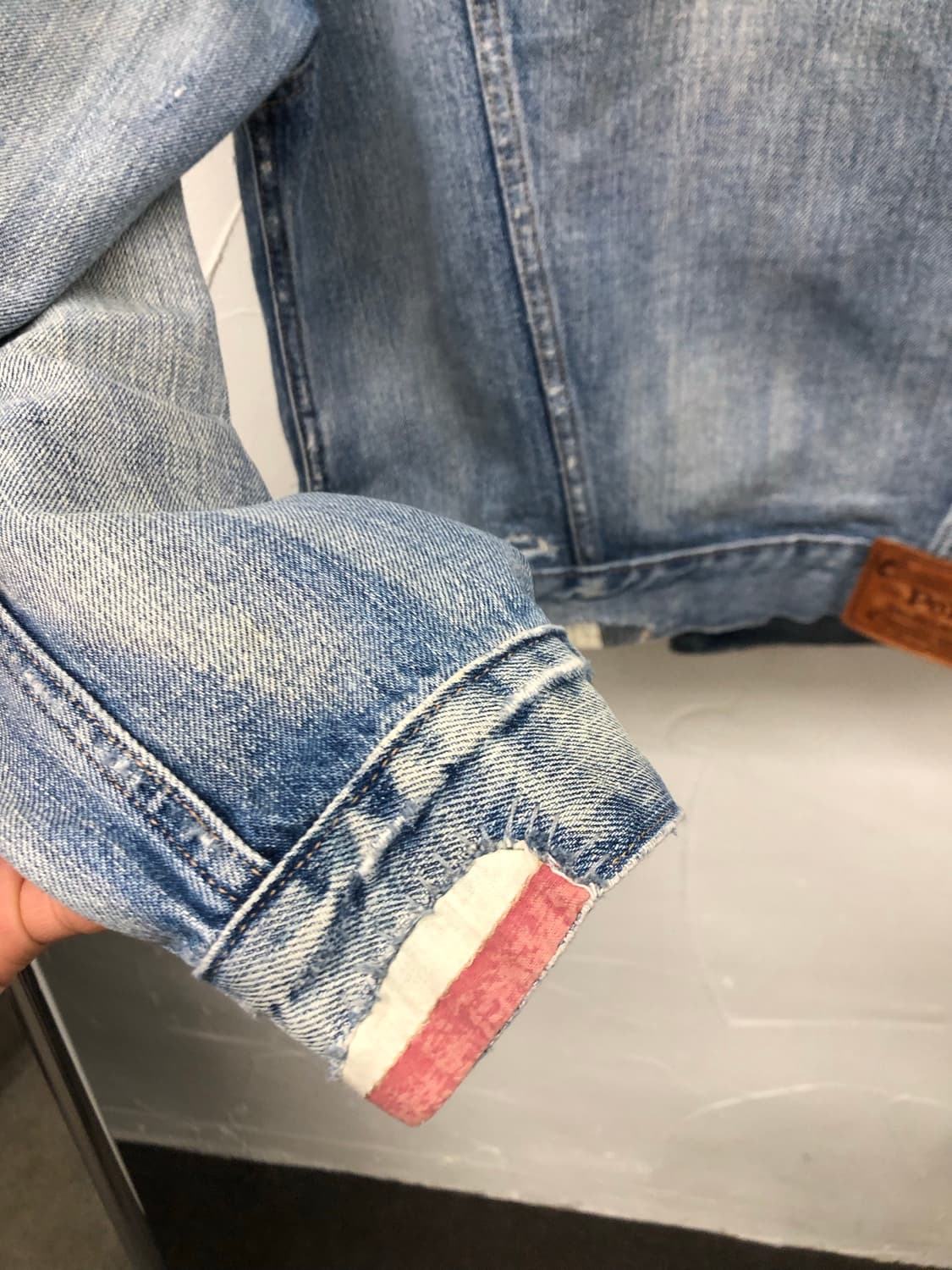 폴로 성조기 데미지 데님 자켓 상품이미지7