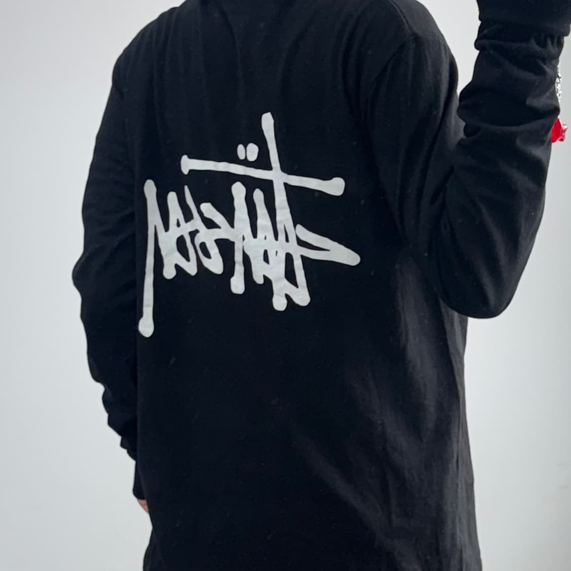 Stussy 스투시 백 로고 블랙 롱슬리브 상품이미지2