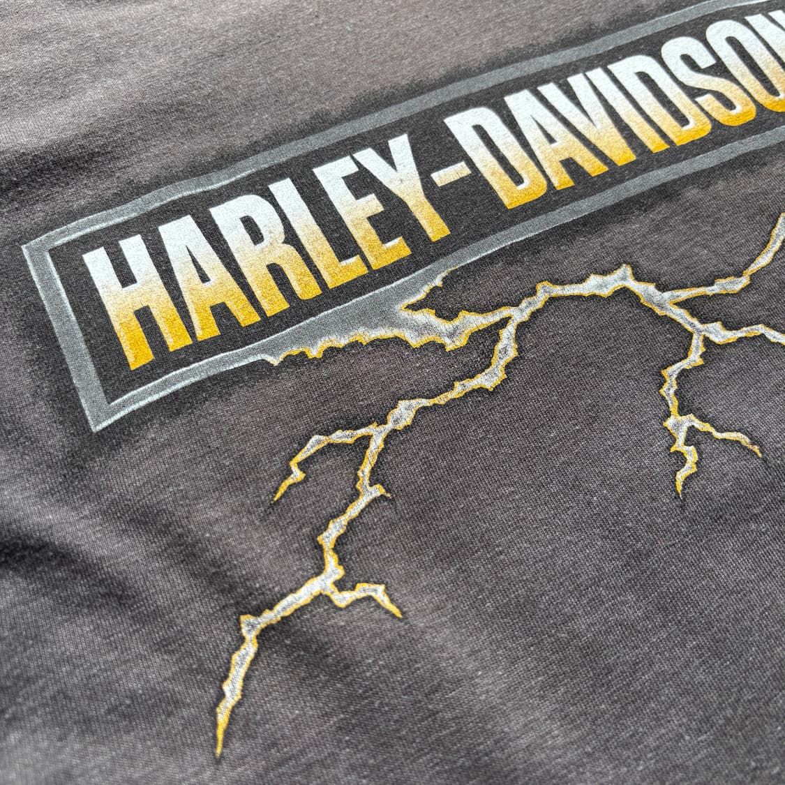 빈티지 할리데이비슨 라이트닝 롱슬리브 티셔츠 상품이미지4