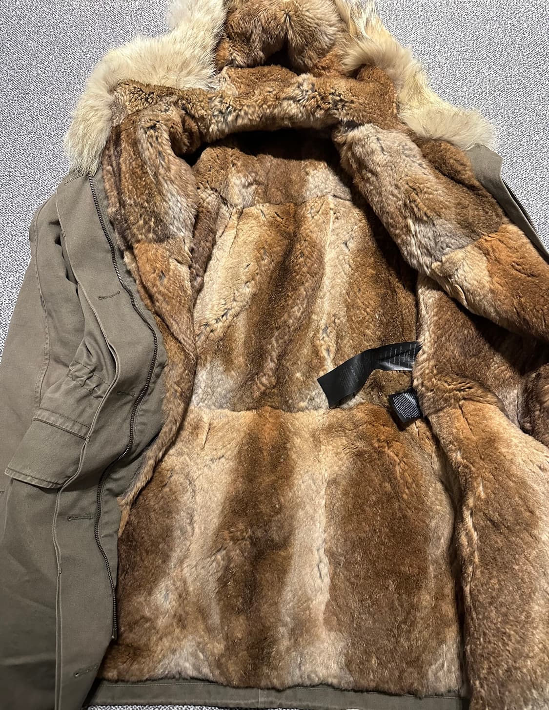 Yves salomon 이브살로몬 아미 코요테퍼 천연모피야상 상품이미지4