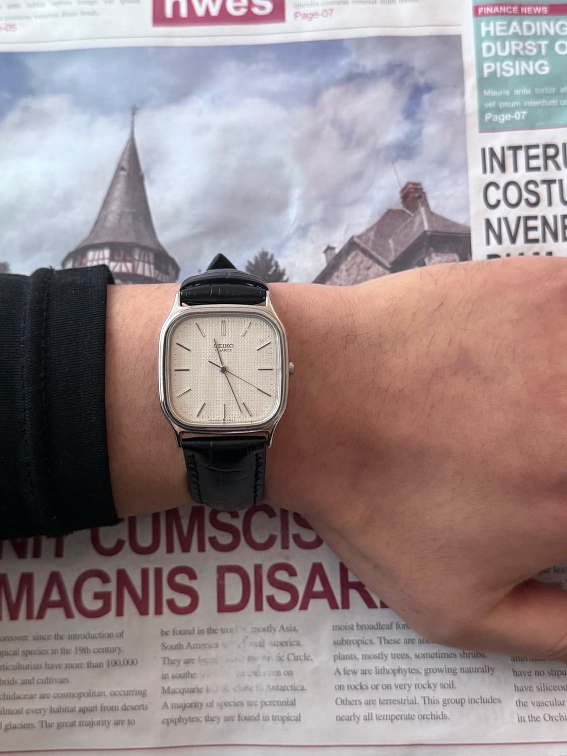 세이코 Seiko [희귀] NHK 각인 스퀘어 쿼츠 상품이미지4