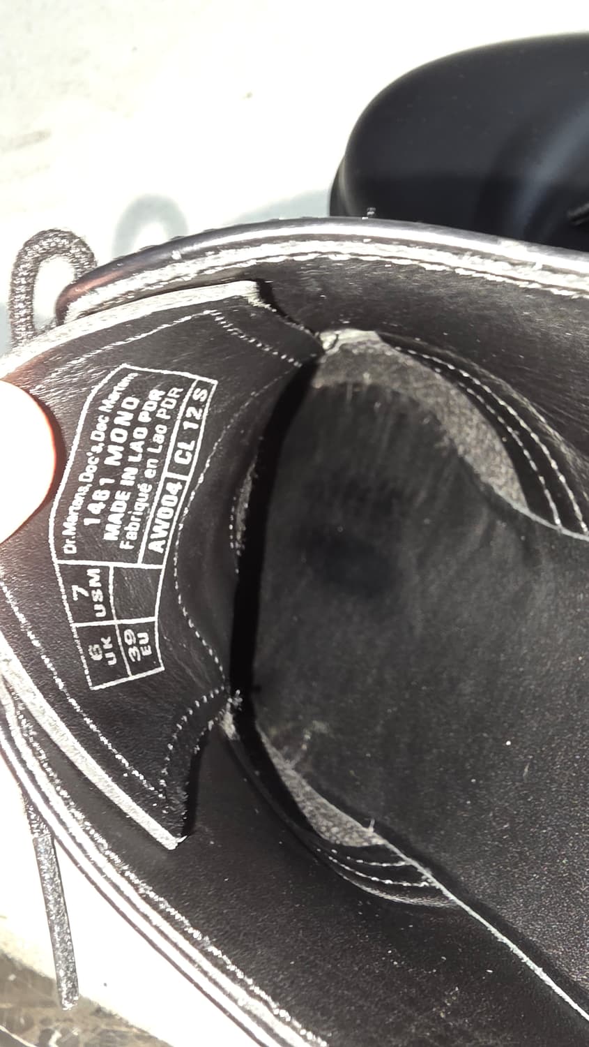 닥터마틴 모노 1461 블랙 250 상품이미지5