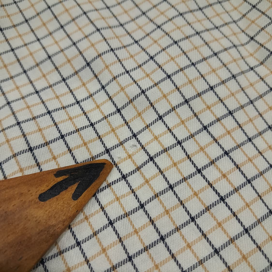 CL943 XL 폴로 90s 홍콩판 네이비브라운 마이크로체크 셔츠 상품이미지6