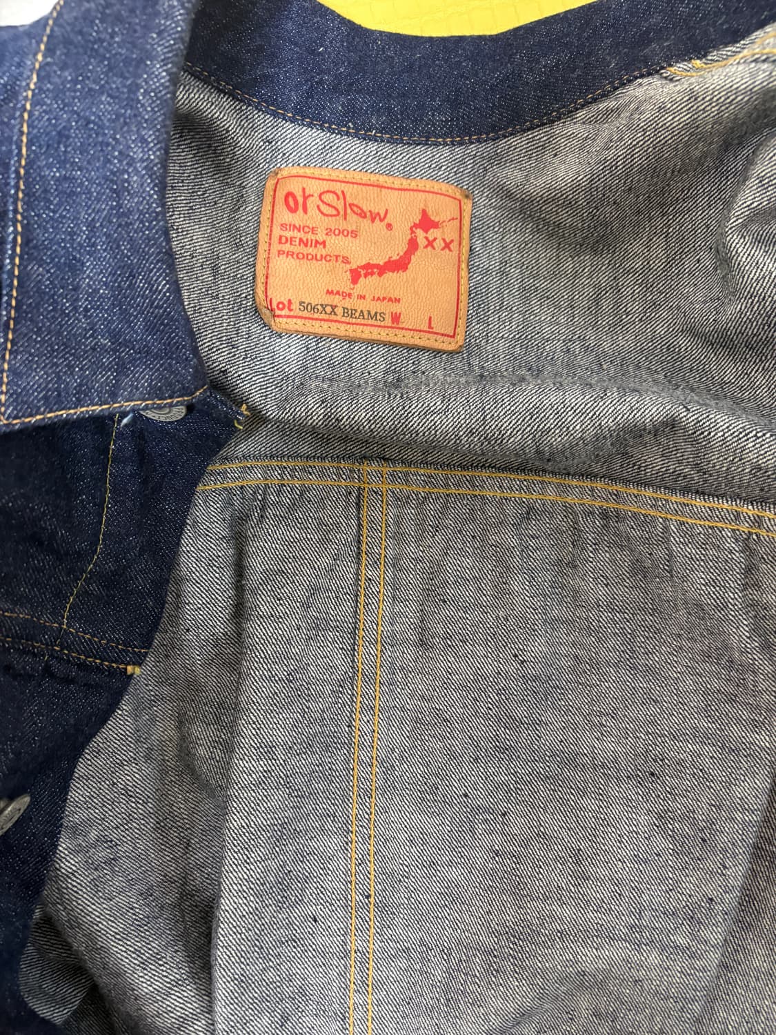 오어슬로우 빔즈 데님자켓 4(XL) 사이즈 상품이미지3