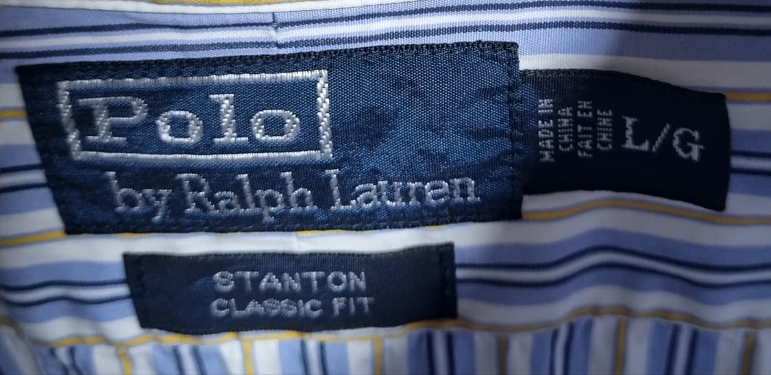 오버핏 L ) 폴로랄프로렌 세로 스트라이프 멀티컬러 클래식핏 셔츠 남방 상품이미지4