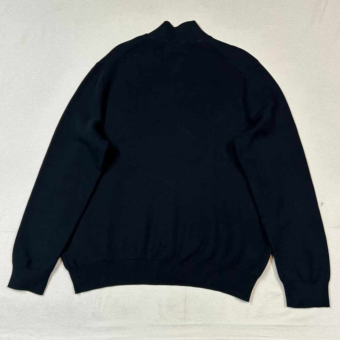 XXL) 폴로 랄프로렌 블랙 쿼터 반집업 풀오버 코튼 니트 큐알탭 상품이미지6