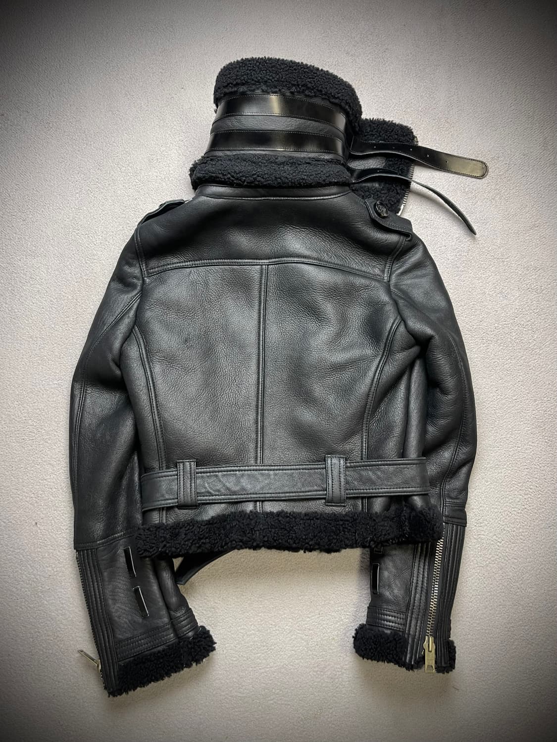 [55] 여성 양가죽 무스탕 블랙  상품이미지2