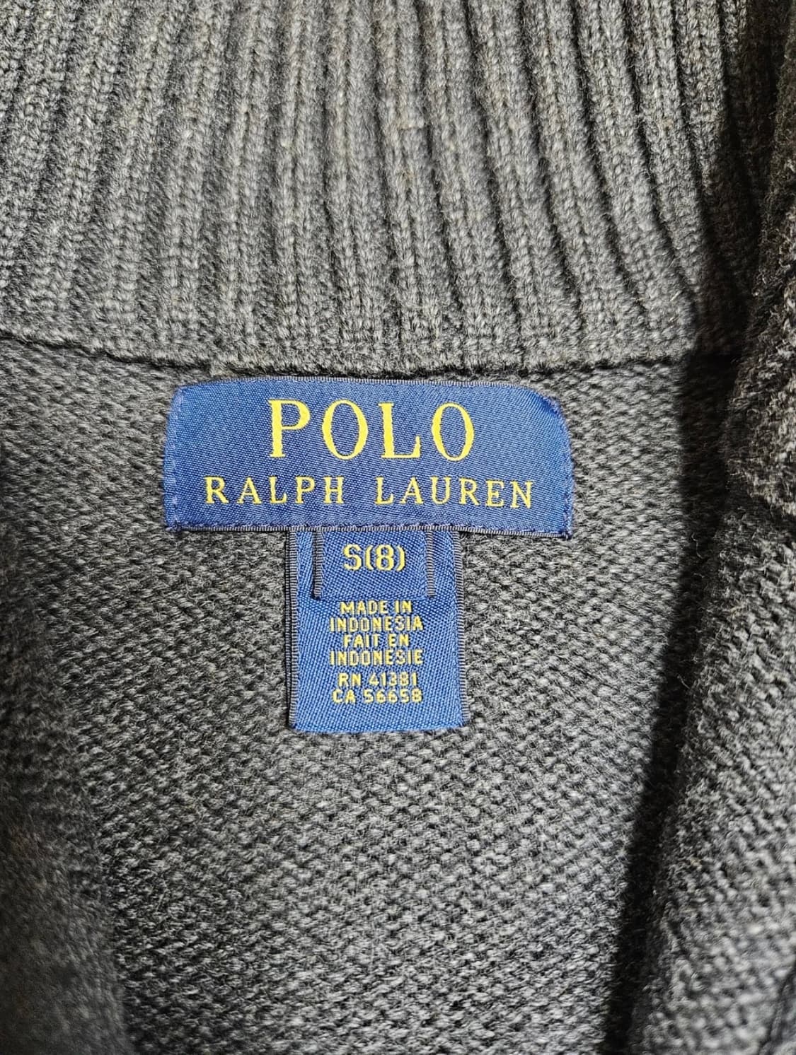 폴로 랄프로렌 니트집업 그레이 상품이미지2