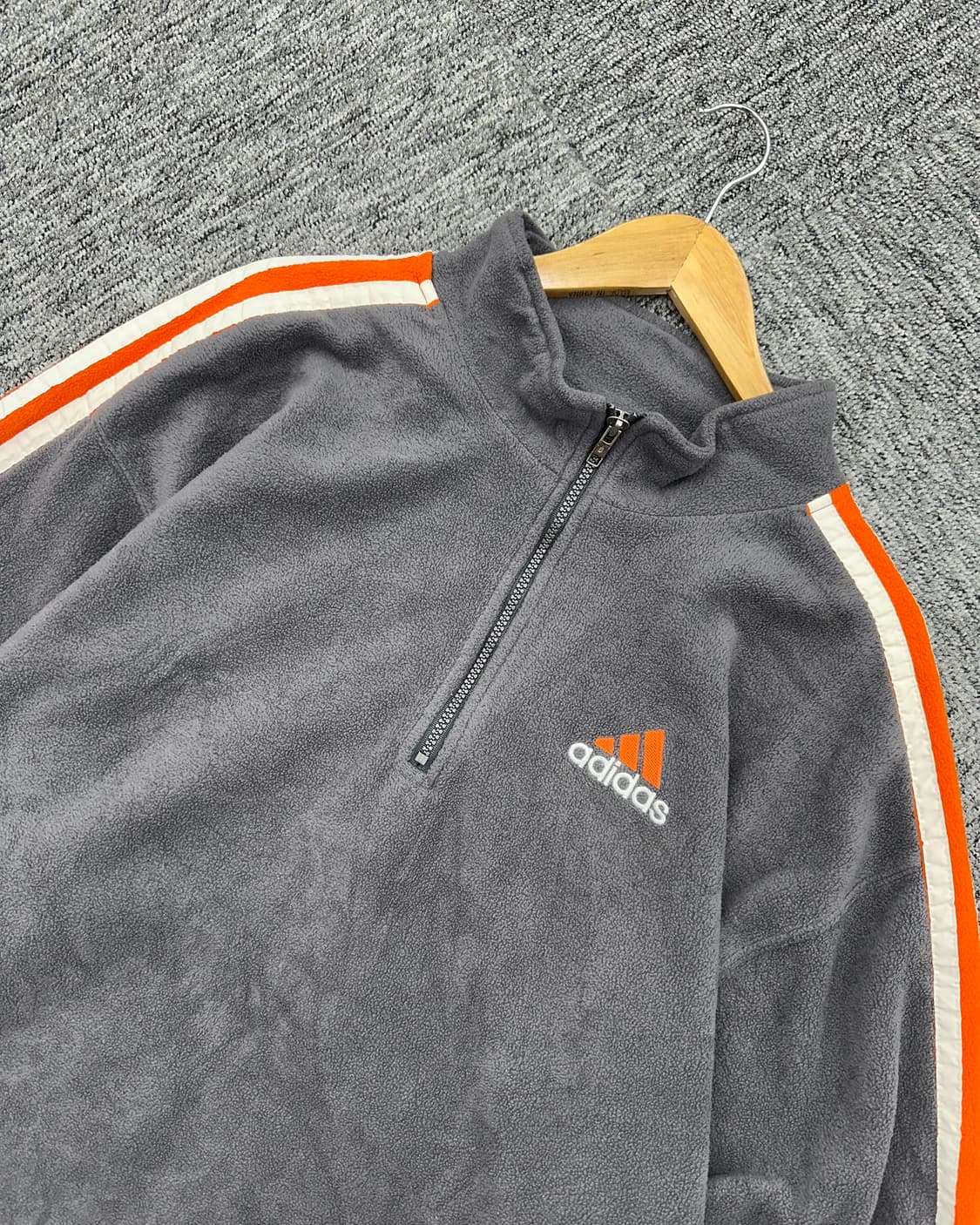 (XL)90'S 아디다스 반집업 후리스-M1278 상품이미지3