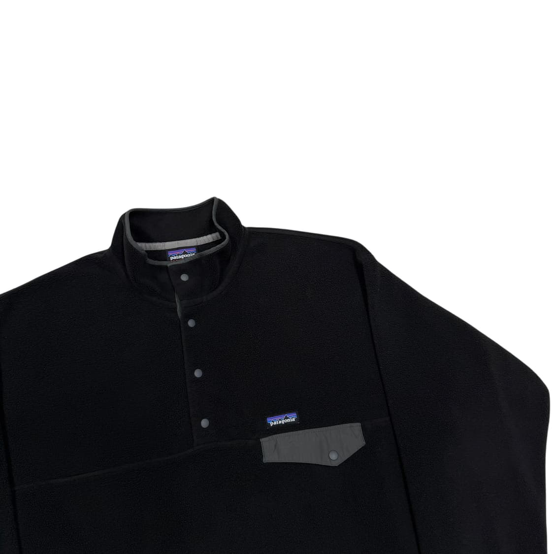 파타고니아 신칠라 스냅티 플리스 풀오버 블랙 포지 그레이 2XL 상품이미지2