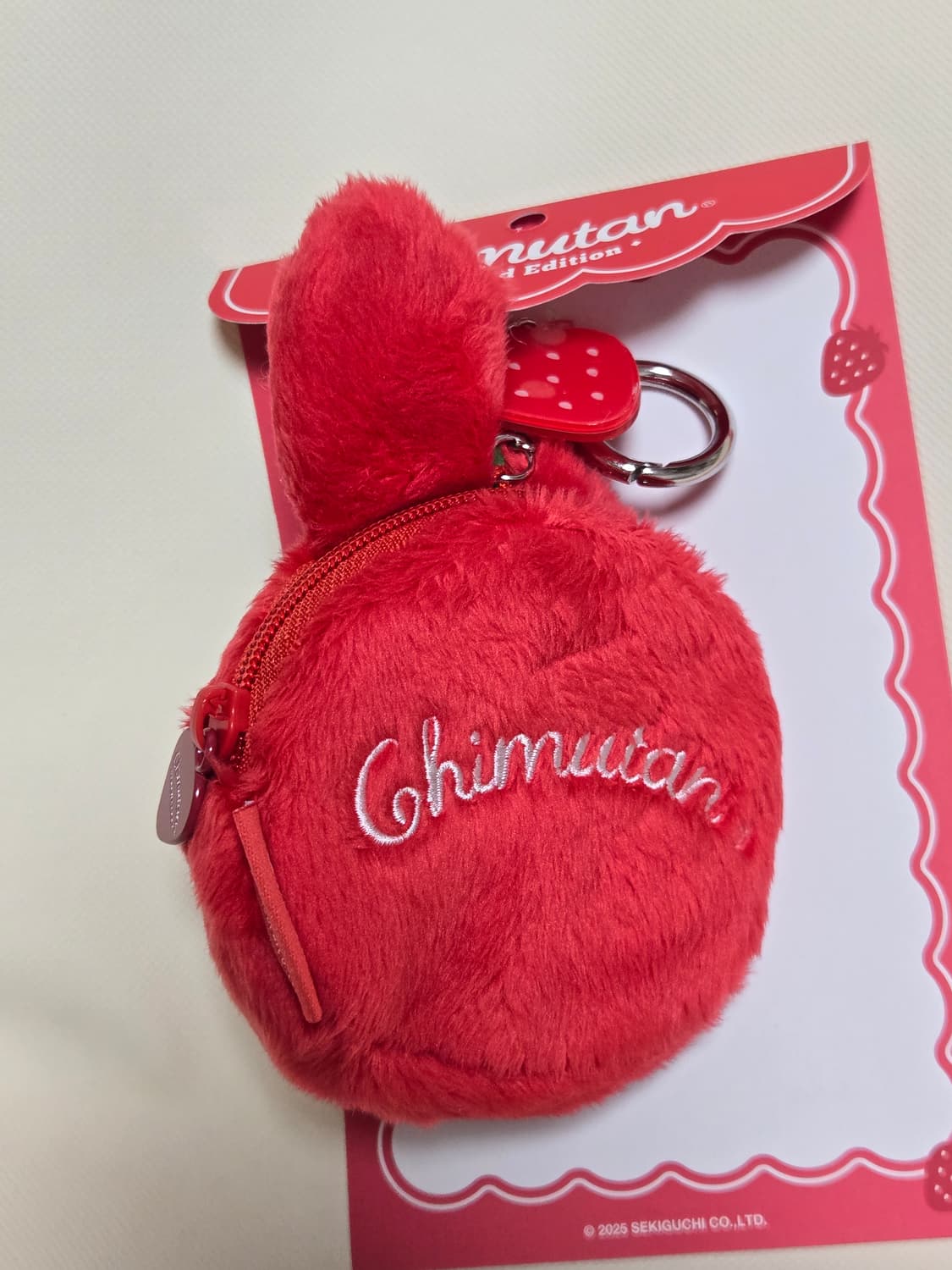 몬치치 한정 딸기 치무탄 지갑 파우치 키링 상품이미지3