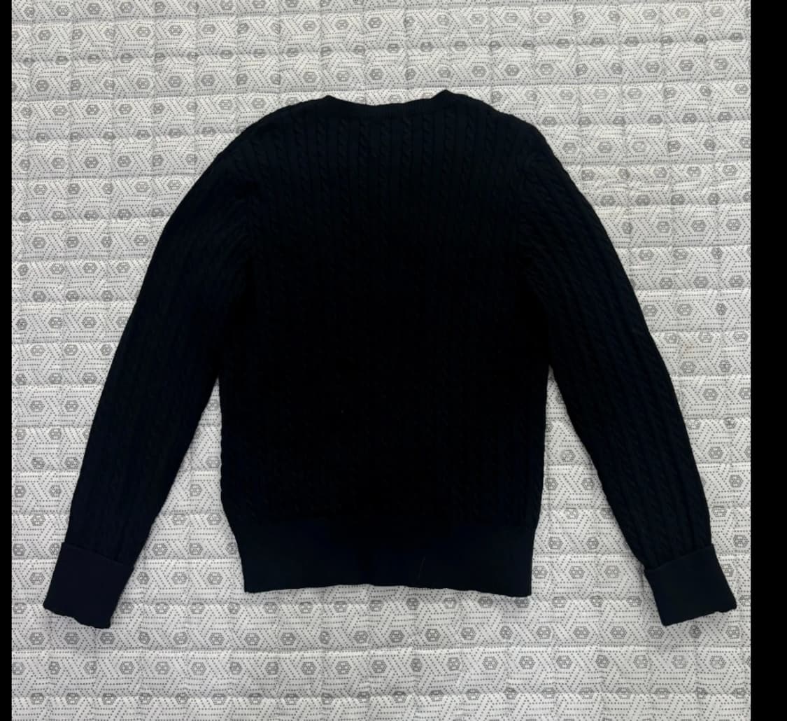 폴로 케이블 가디건 블랙 ~66 신형 상품이미지4