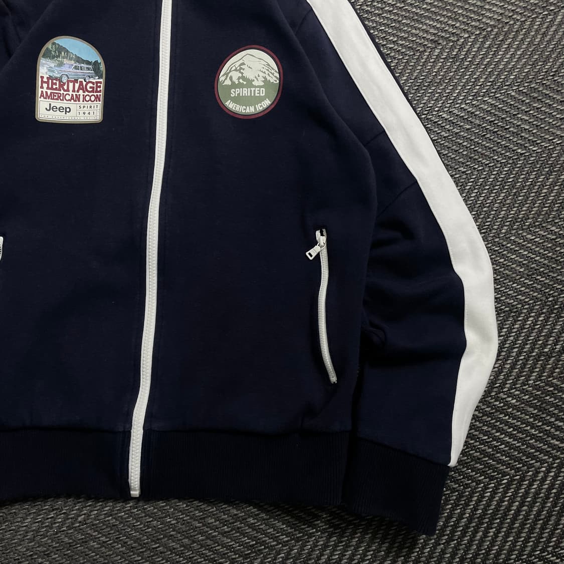 Jeep 헤리티지 아메리칸 트레이닝 스웻 집업y 4620 상품이미지3