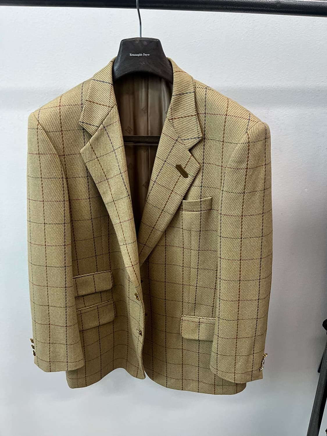 100-105) 닥스 클래식 금장 체크자켓  상품이미지4