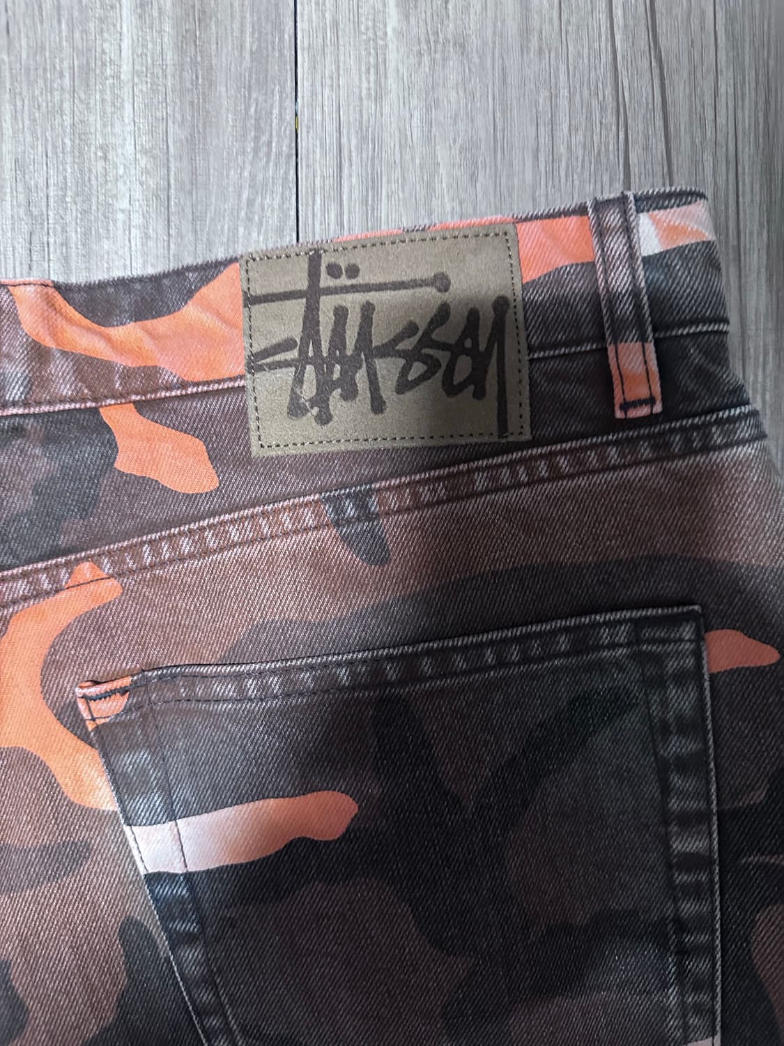 스투시 스프레이 다이 빅 올 진 오렌지 카모 32 상품이미지5