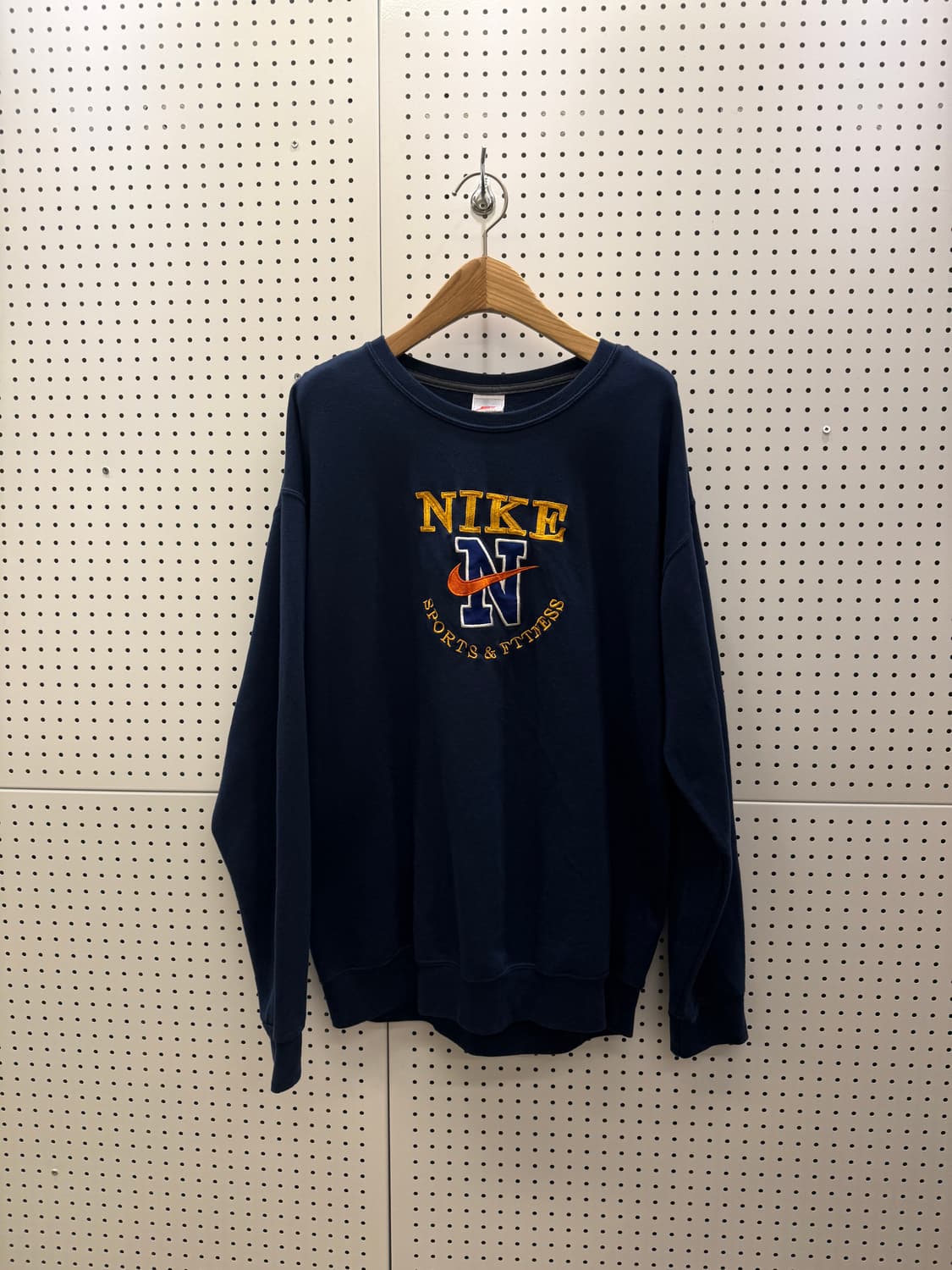 나이키 올드스쿨 빅로고 네이비 맨투맨 U350 상품이미지2