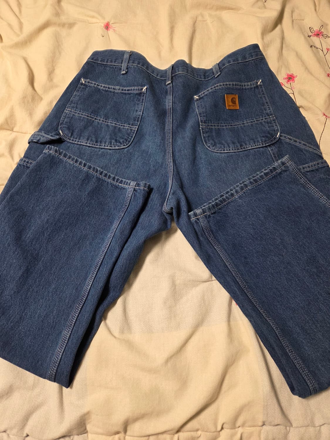 칼하트 B13 DST 싱글니 카펜터 데님 팬츠 덩가리핏 36×30 상품이미지1